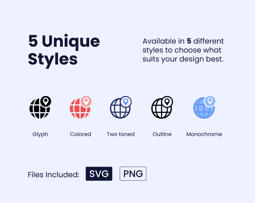 Location & Map Icon Set