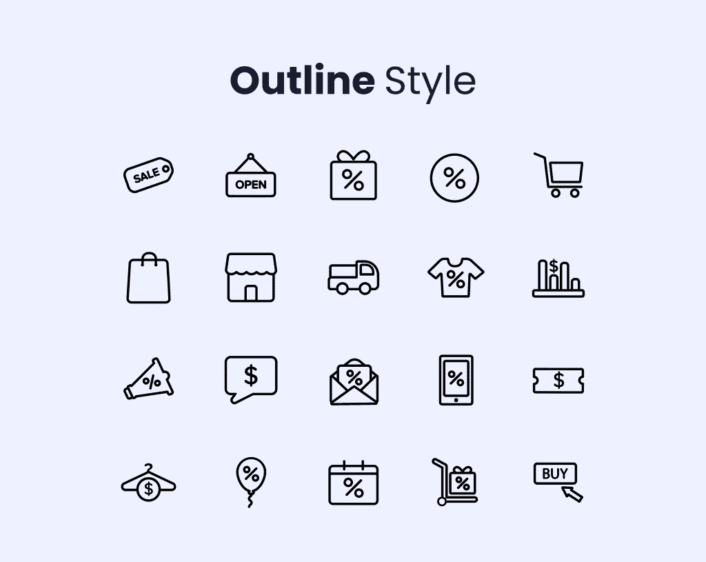 Sales & Shopping Icon Set