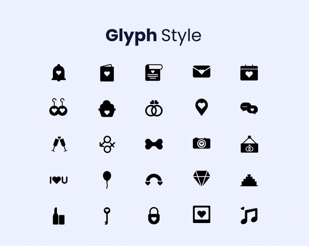 Love & Wedding Icon Set