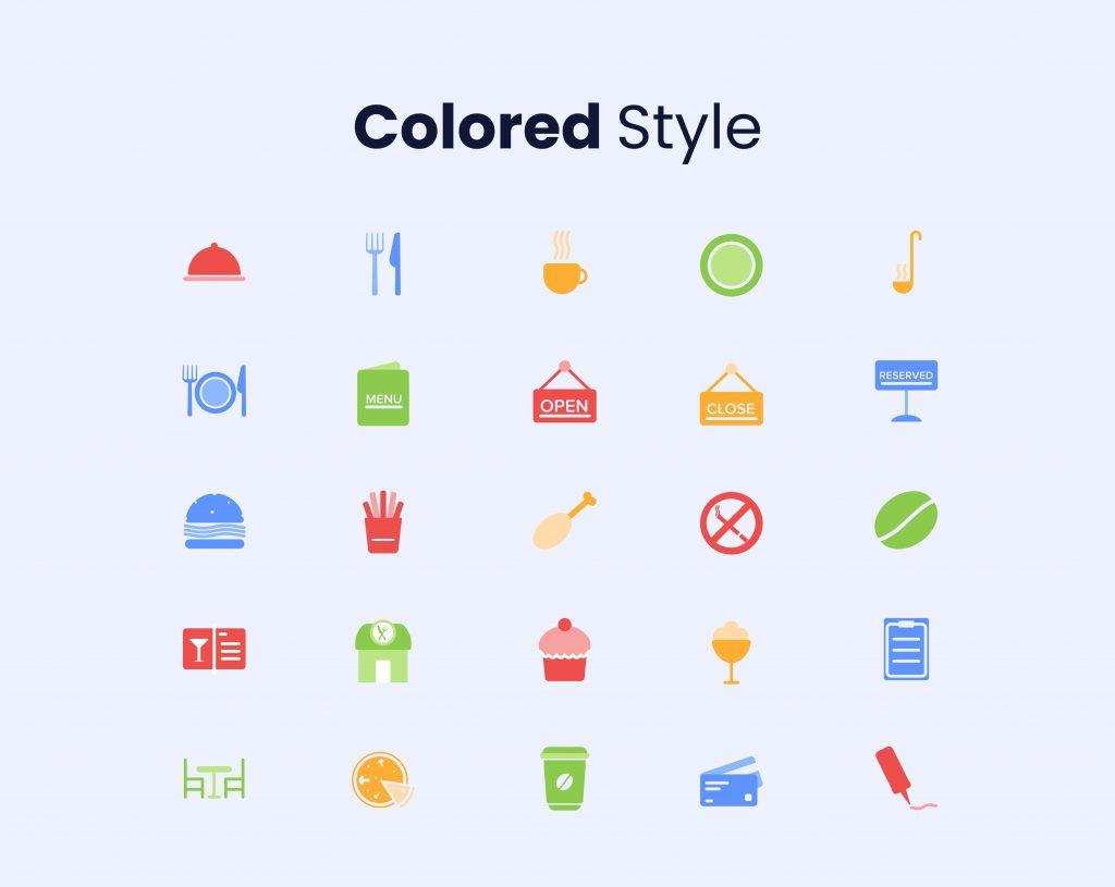 Restaurant and Cutlery Icon Set