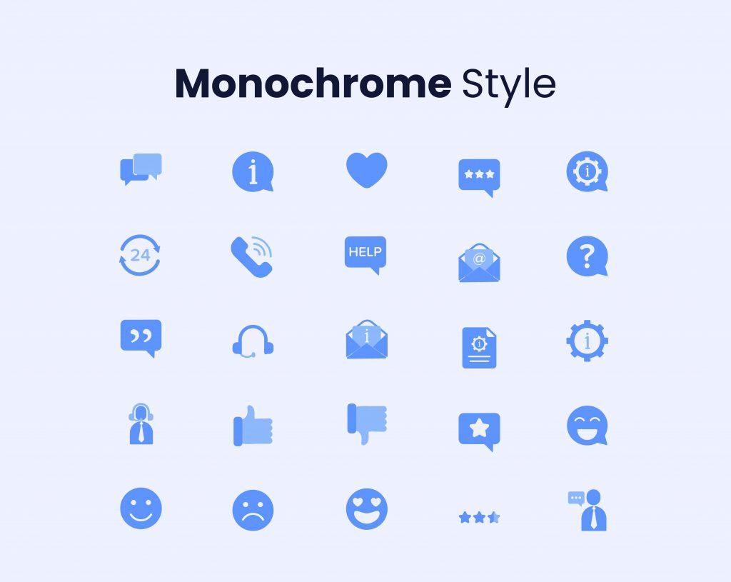 Support & Reviews Icon Set