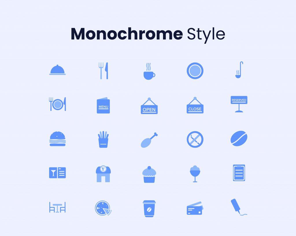 Restaurant and Cutlery Icon Set