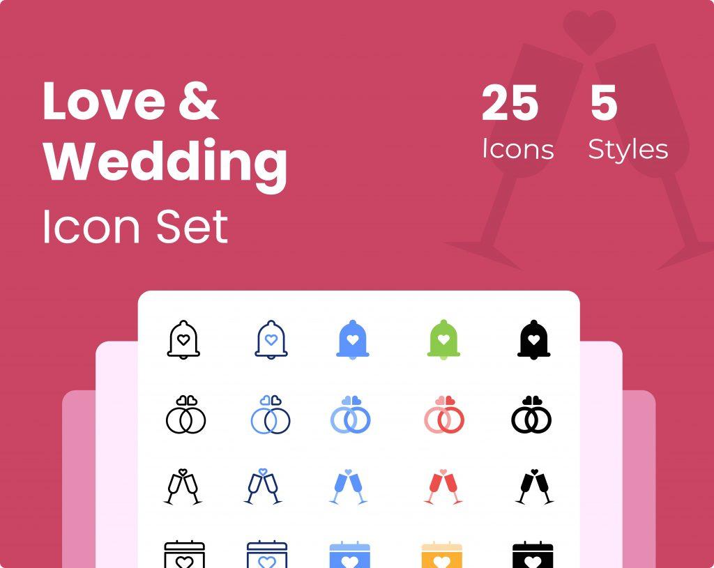 Love & Wedding Icon Set