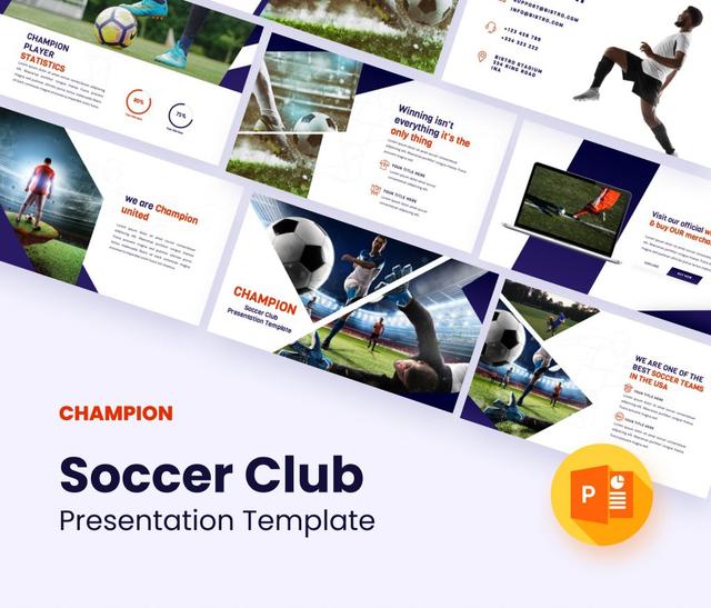 CHAMPION Soccer Club  Presentation Template
