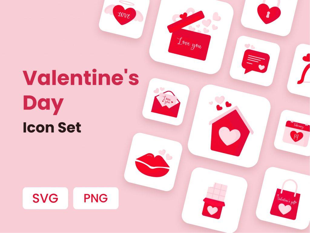 Valentine's day Icons Set