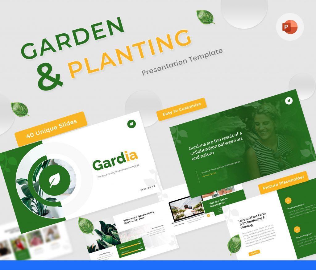 Gardia - Garden &amp; Planting  google slide Presentation Template