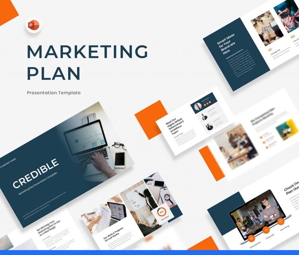 Credible - Marketing Plan  Presentation Template
