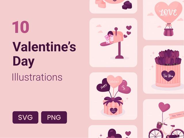 Valentine’s Day Illustrations