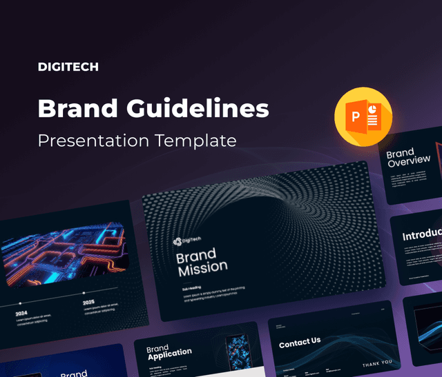 Digitech- Brand Guidelines PowerPoint Presentation