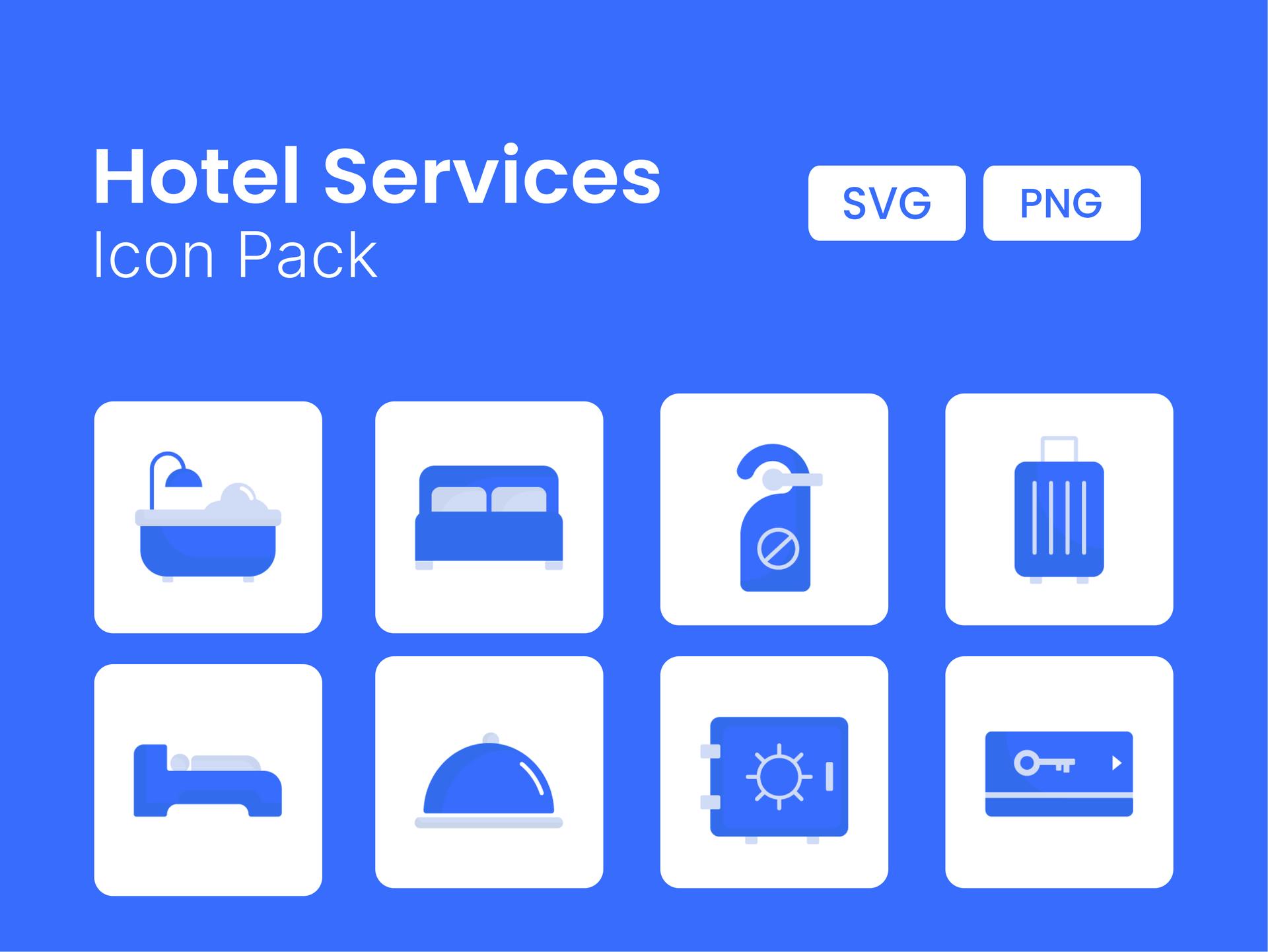 Hotel Services Icon Pack