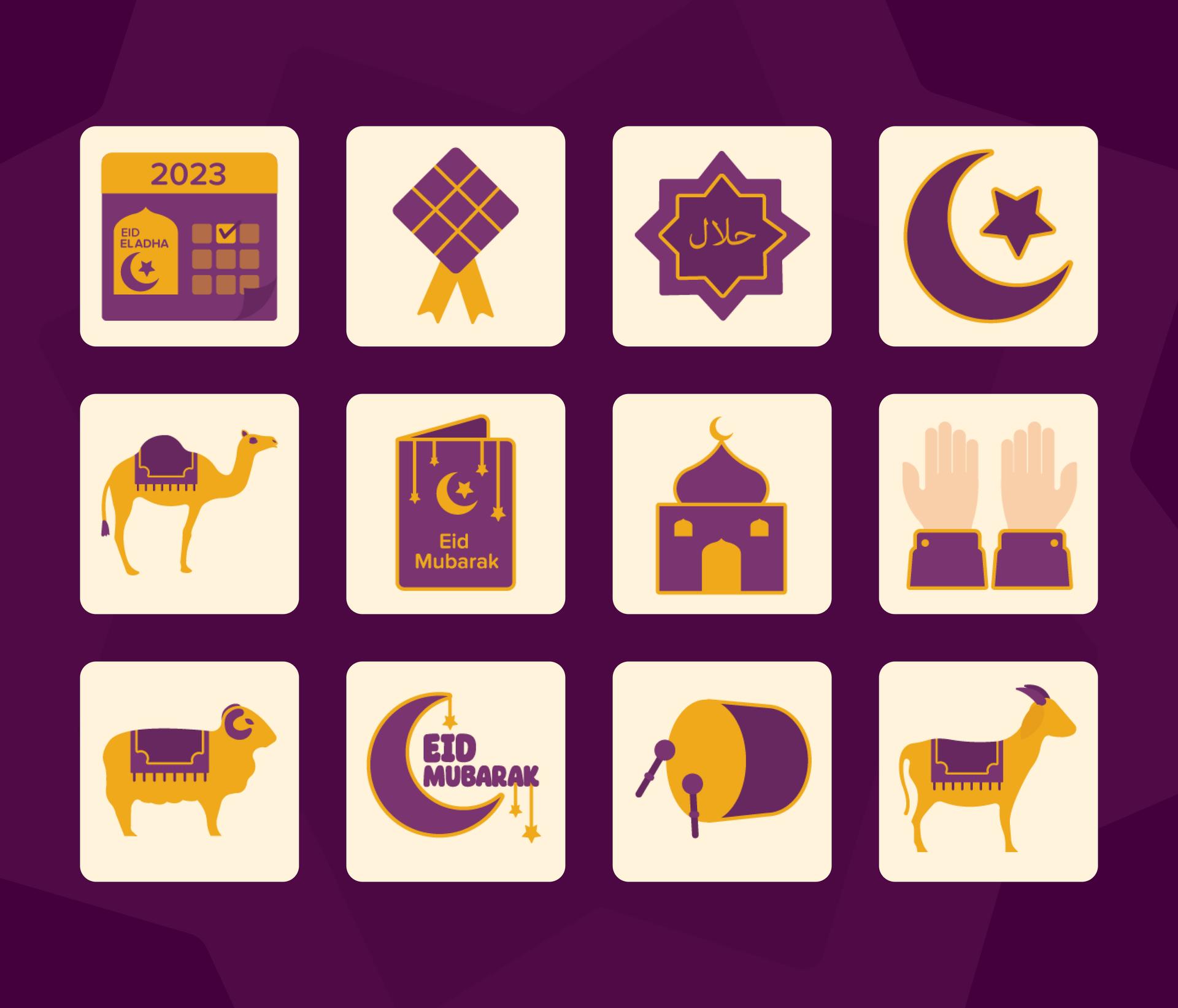 Eid al-Adha Icon Set