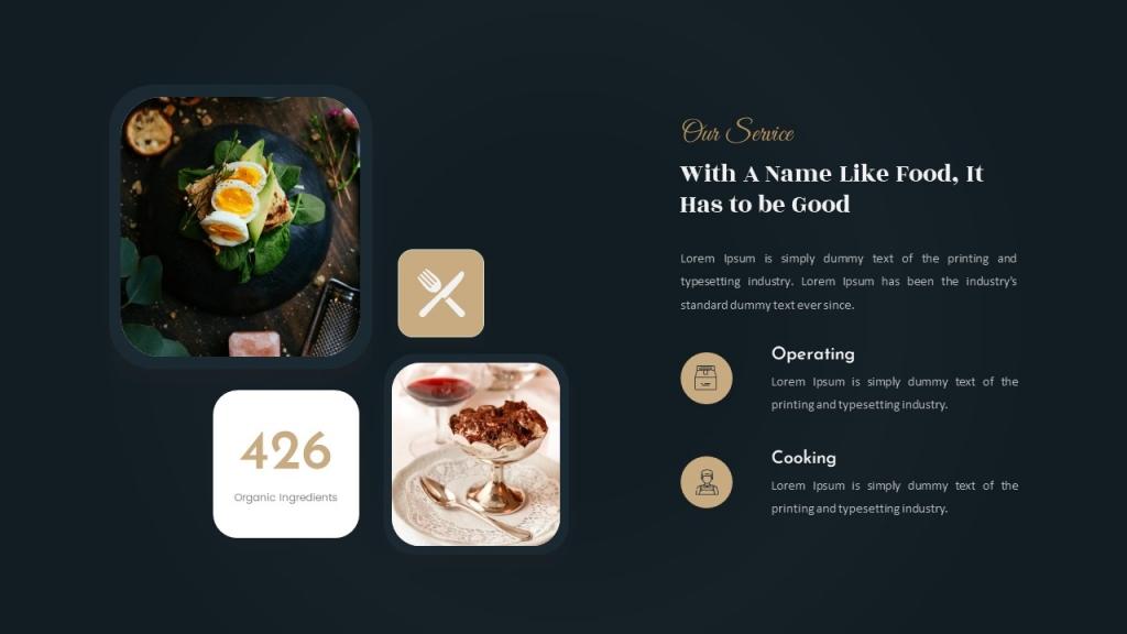 Luxury Food &amp; Restaurant Presentation (Google Slide)