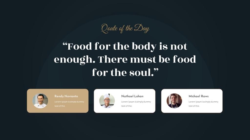 Luxury Food &amp; Restaurant Presentation (PowerPoint)