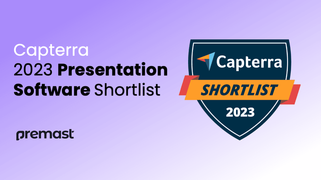 Premast Shines Bright on Capterra’s Shortlist for Presentation Software of 2023!