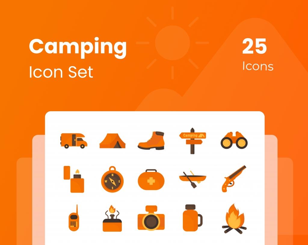 Camping Icon Set