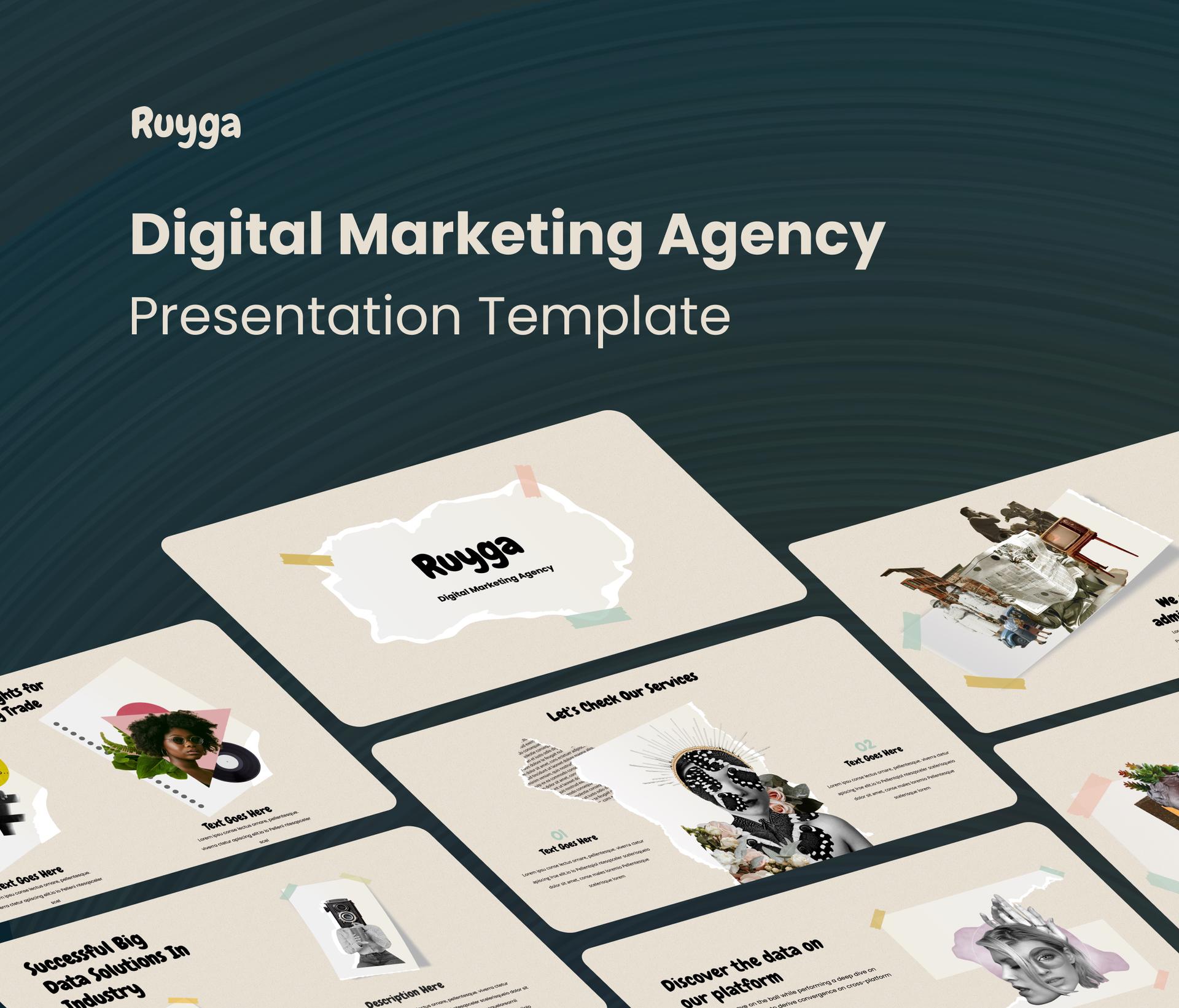 Ruyga - Digital Marketing Agency Presentation Template.