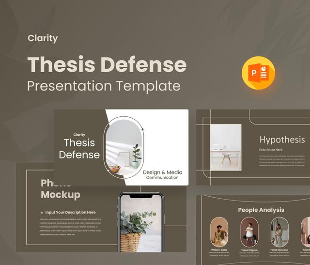 Clarity – Thesis Defense Presentation Template.