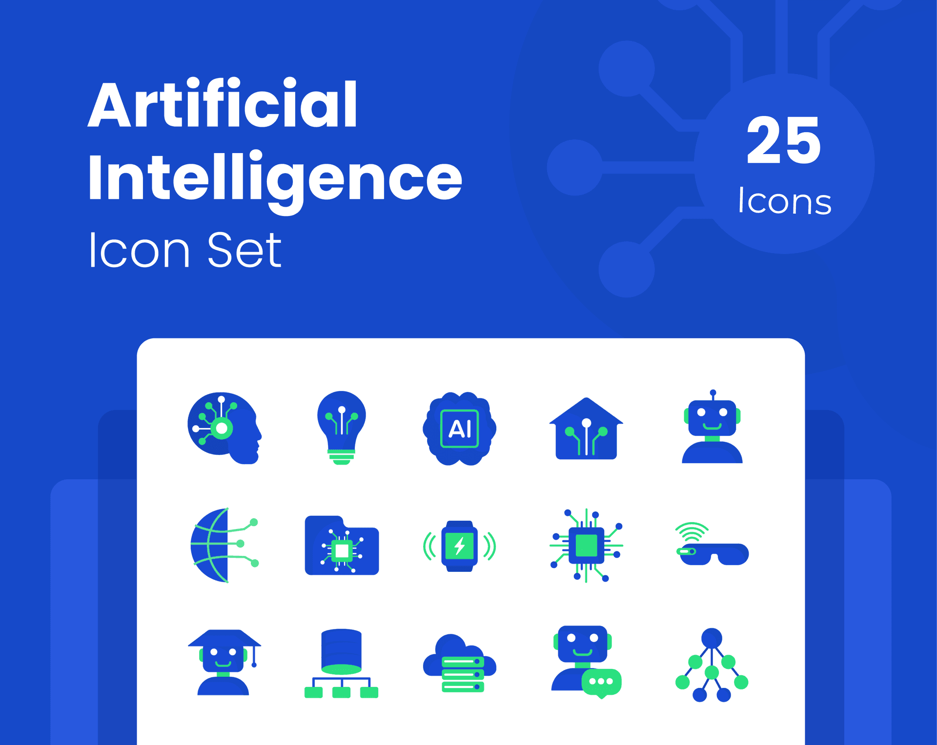 Artificial Intelligence Icon Set