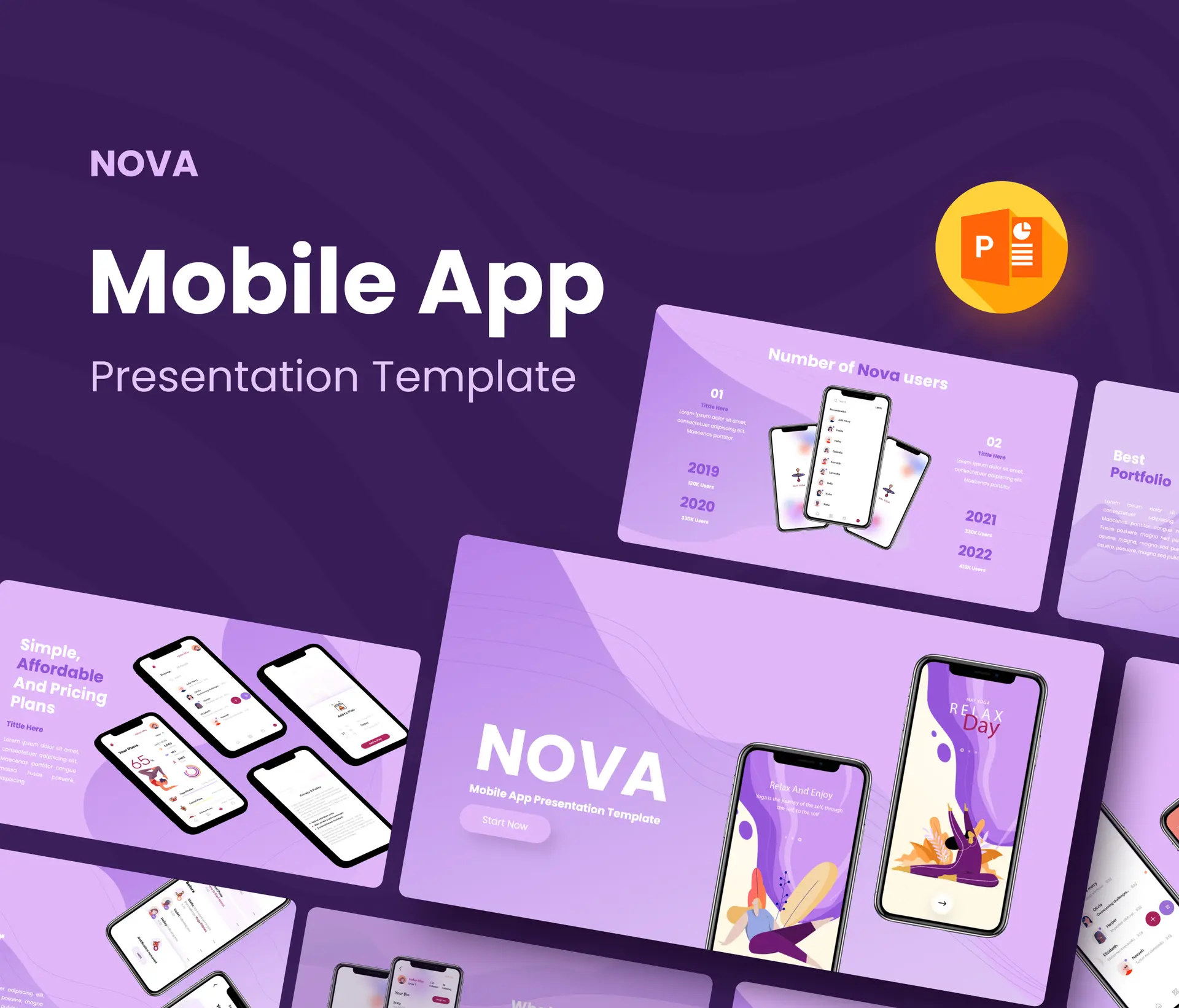 NOVA - Mobile App Presentation Template.