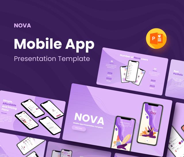 NOVA – Mobile App Presentation Template.