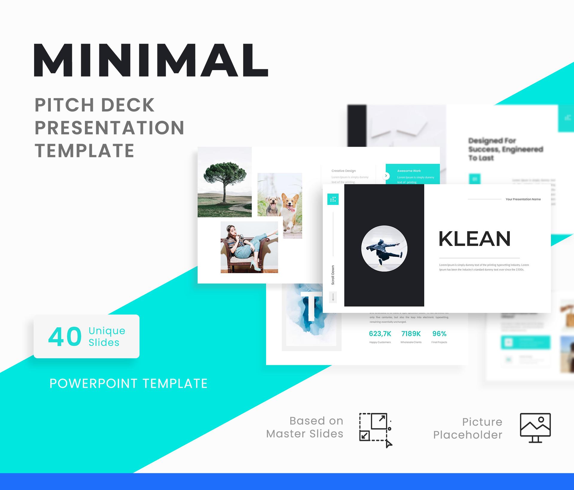 Klean - Minimal Pitch Deck Presentation Template