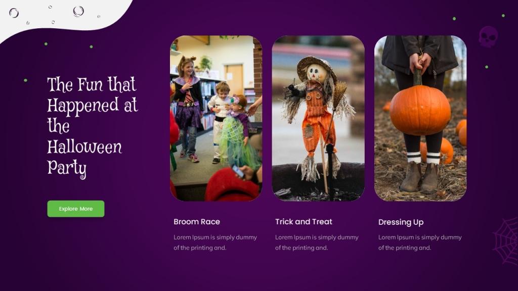 Halloween presentation Template (GoogleSlide)