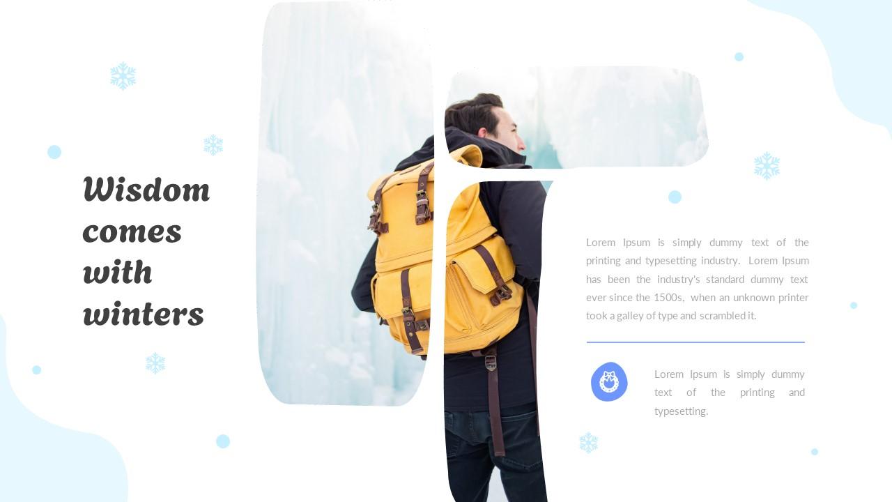 Glaciere Winter Themed Presentation googleSlide