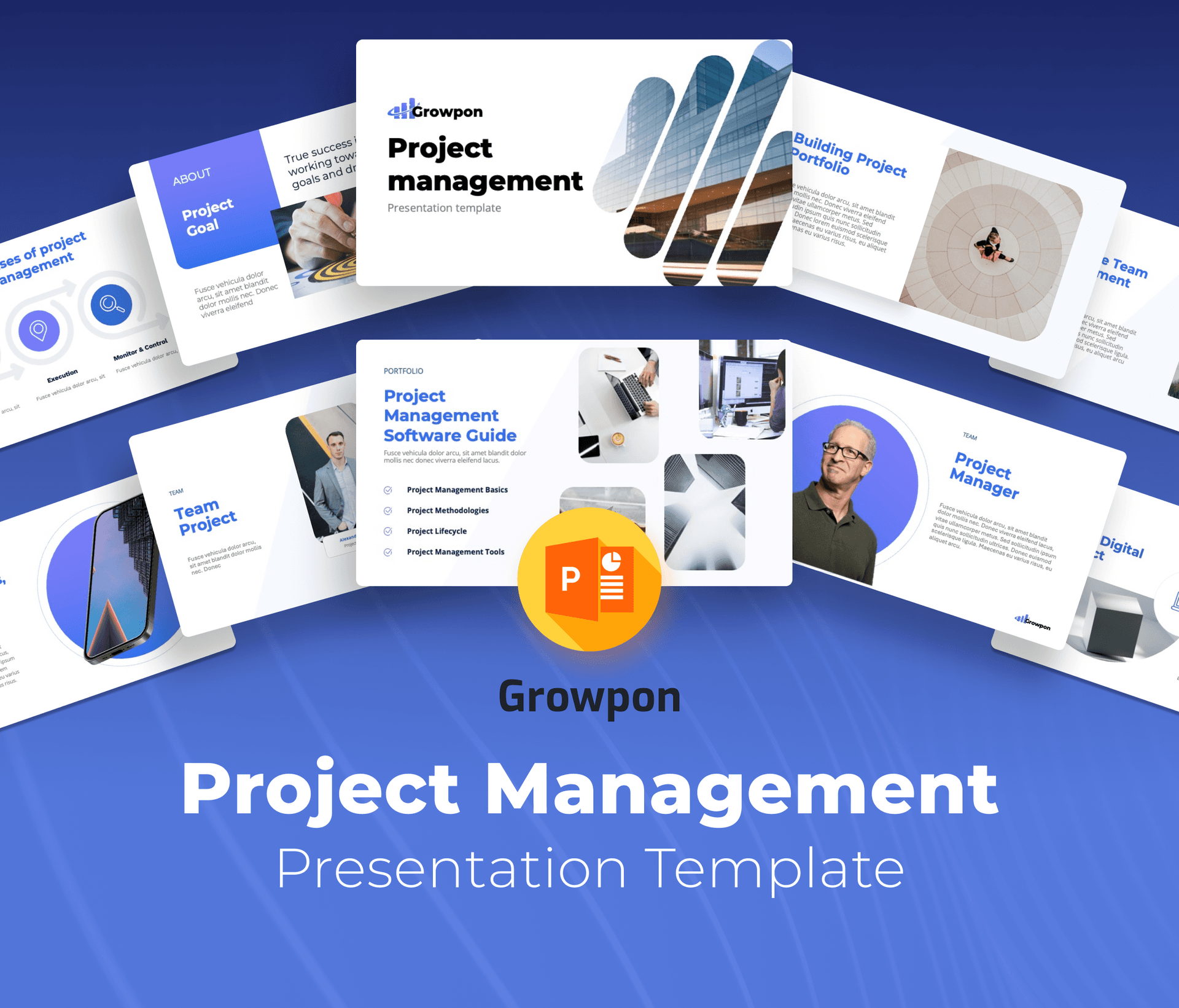 Growpon -Project management Presentation Template