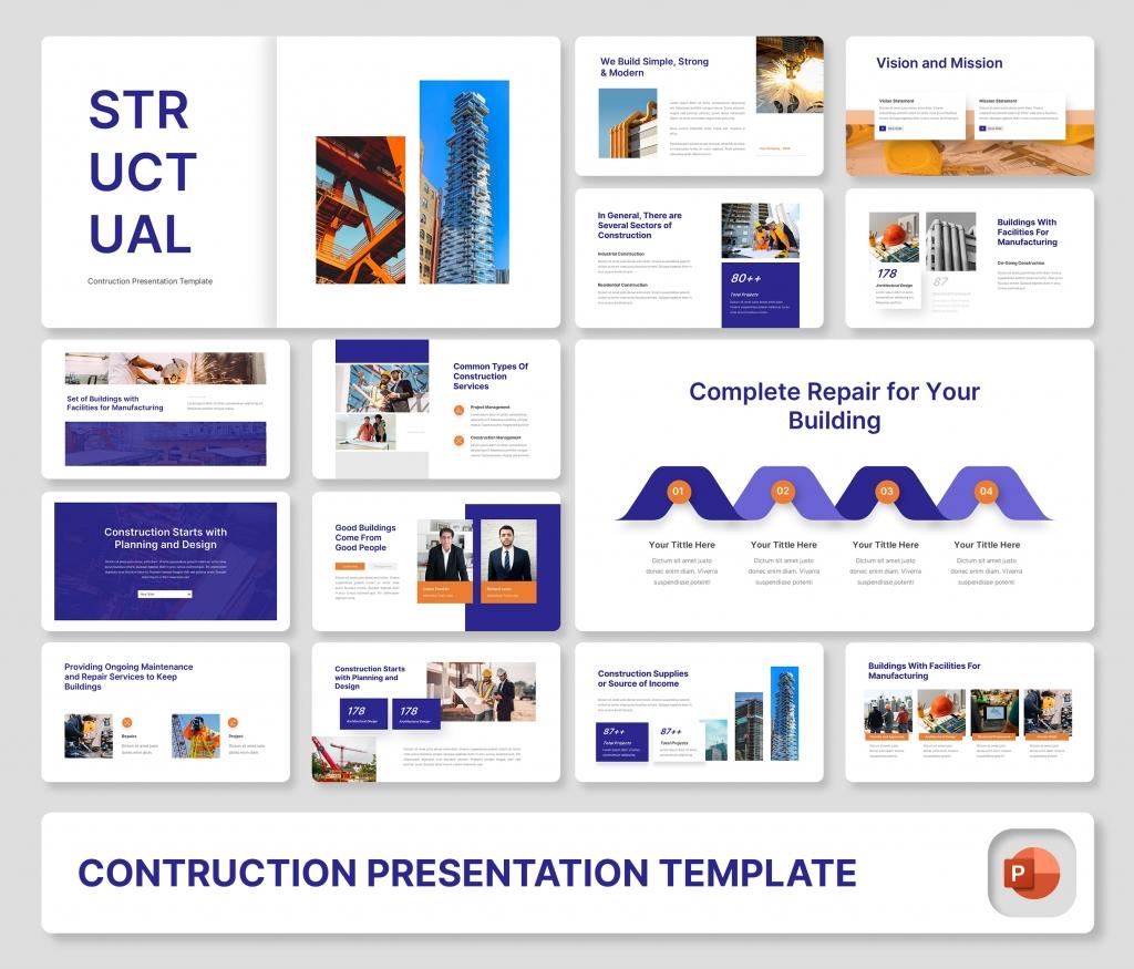 Structural – Construction PowerPoint Presentation Template