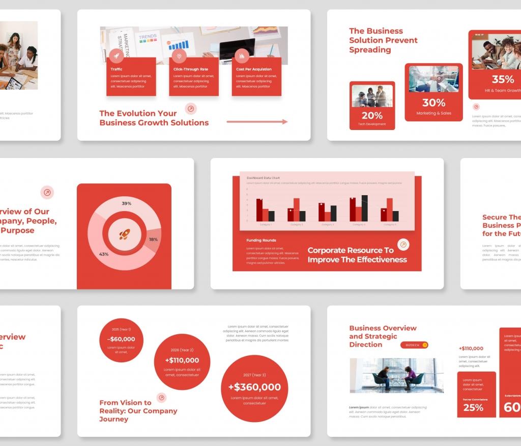 BizDeck Business Pitch Deck PowerPoint Template