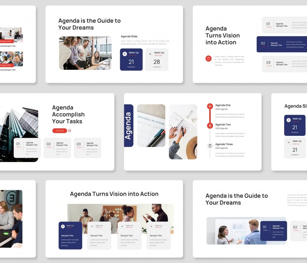 Business Agenda PowerPoint Presentation Template