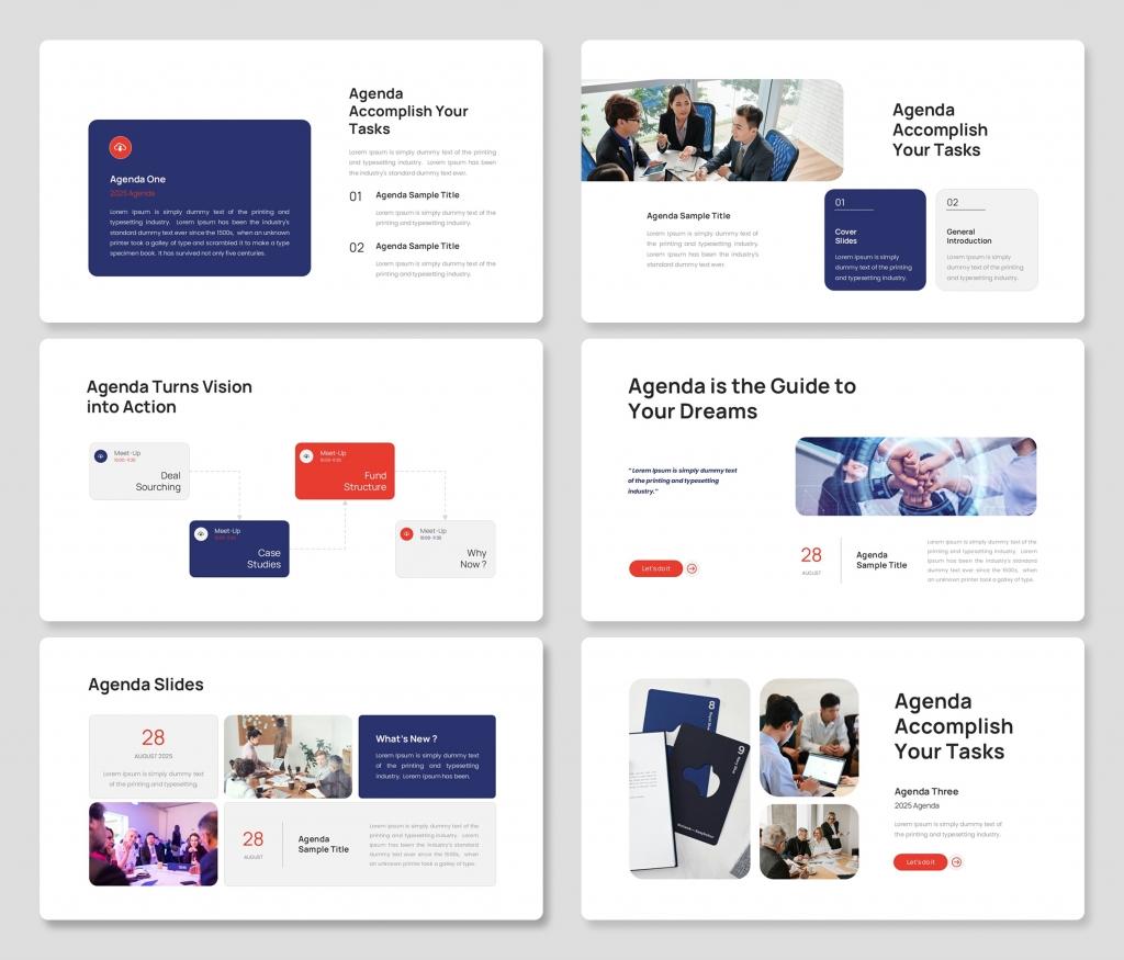 Business Agenda PowerPoint Presentation Template