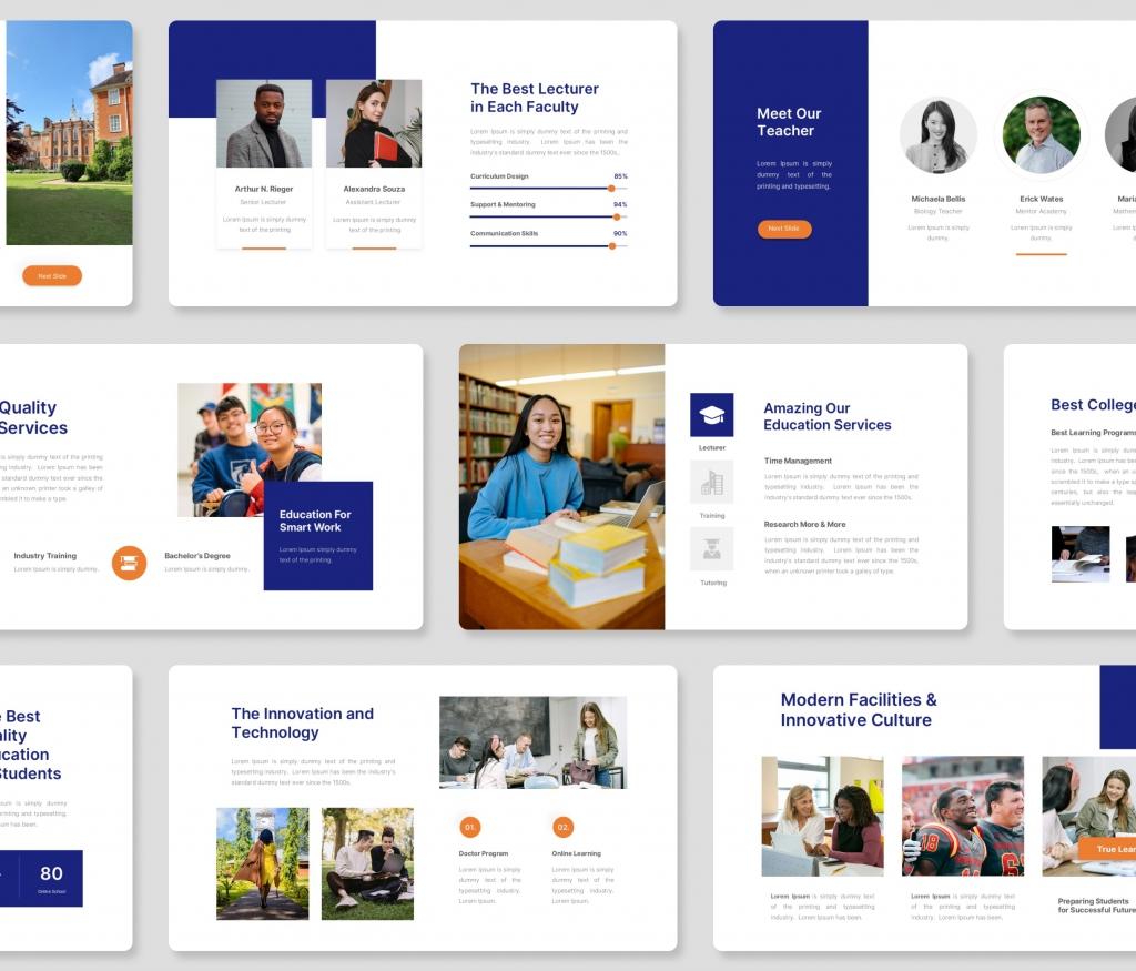 Educade - College Education PowerPoint Presentation Template