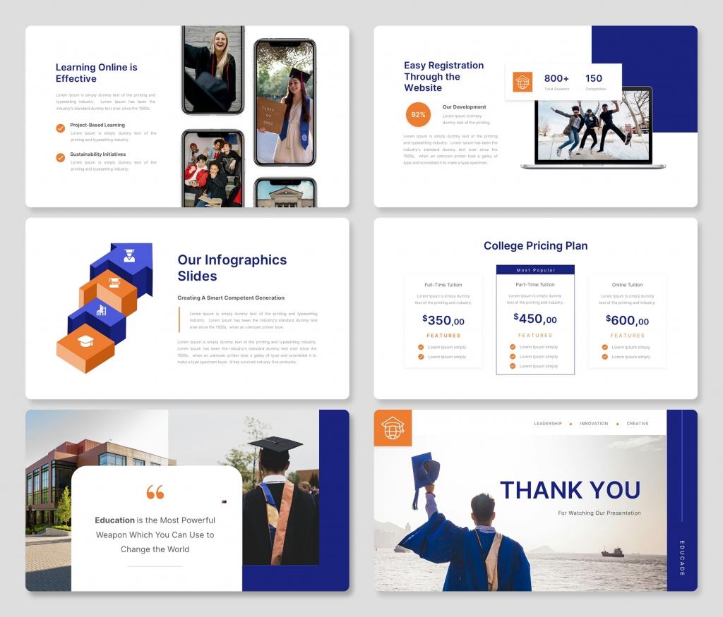 Educade - College Education PowerPoint Presentation Template