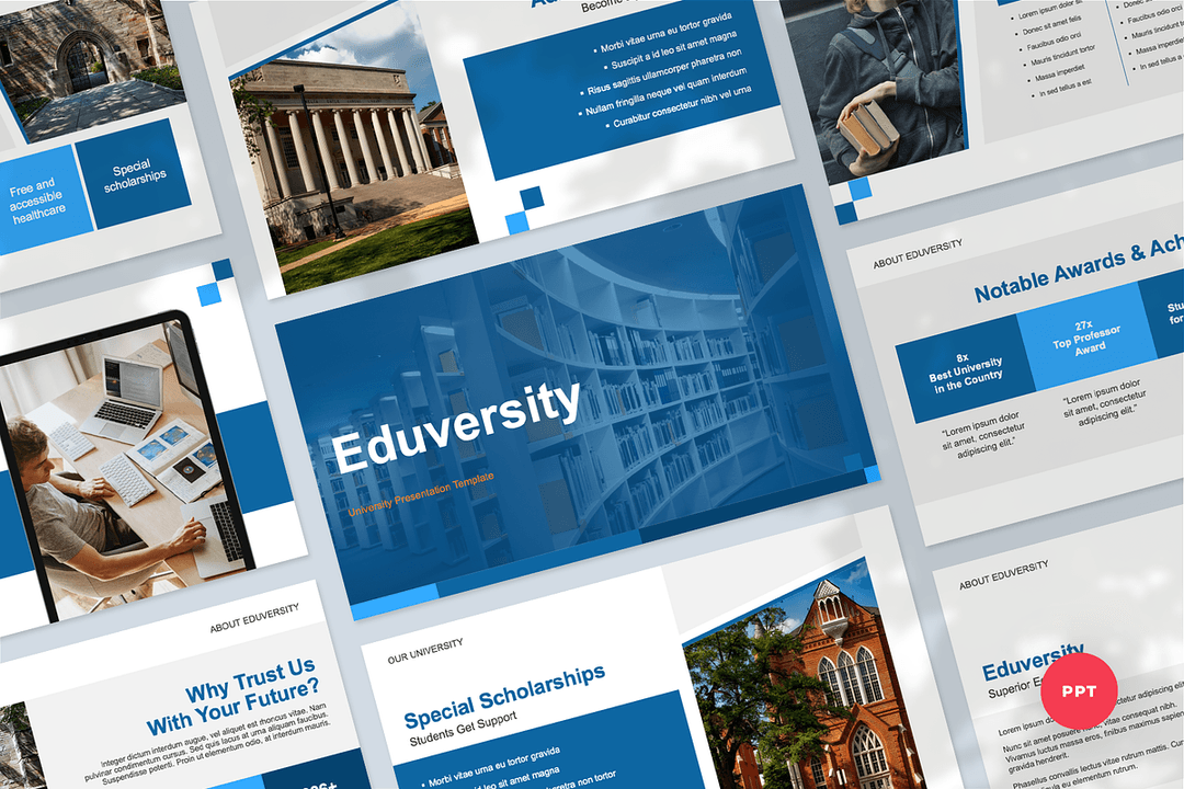 +15 Education PowerPoint Presentation Templates – General, Universities and Online learning