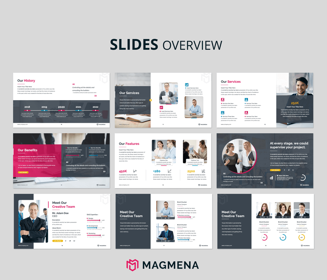 Company Profiel PowerPoint template