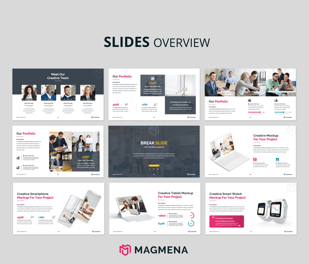 Company Profiel PowerPoint template