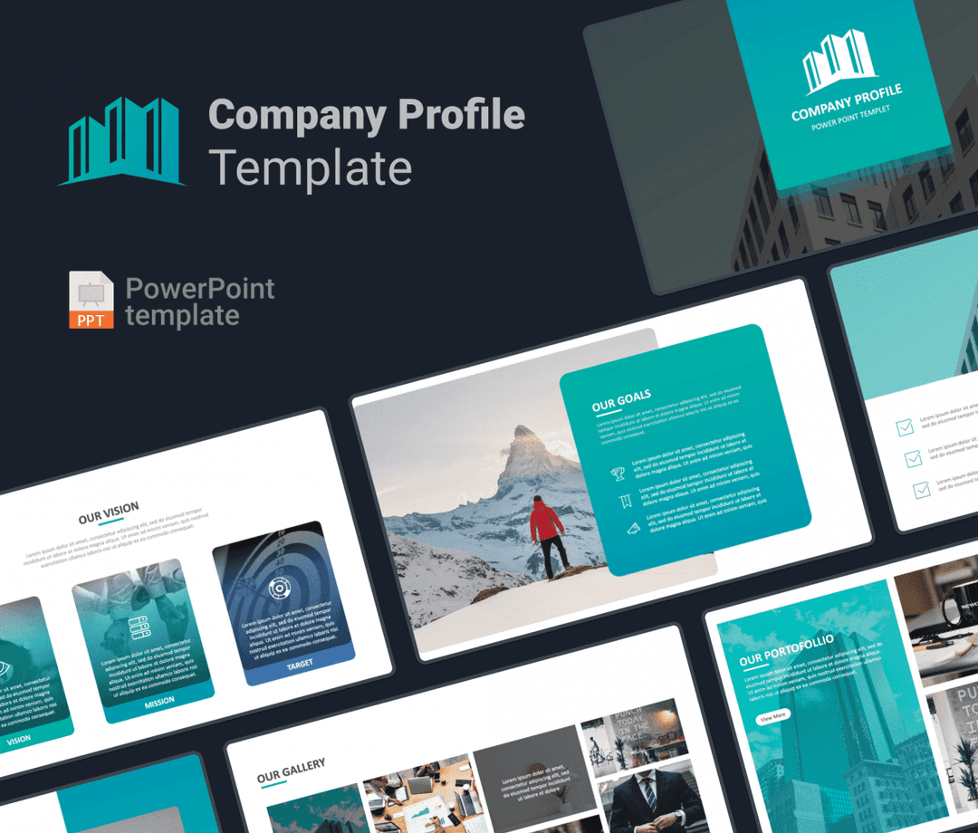 Company Profiel PowerPoint template