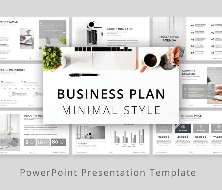 Minmalist PowerPoint Presentation Templates For Business