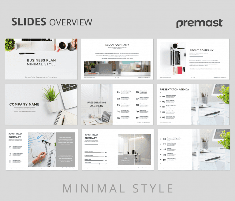 Minmalist PowerPoint Presentation Templates For Business