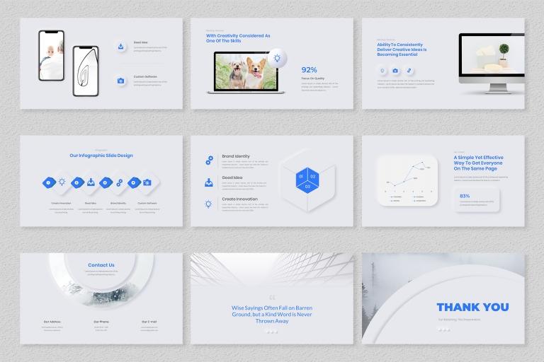 Google Slides Minimal Presentations Templates