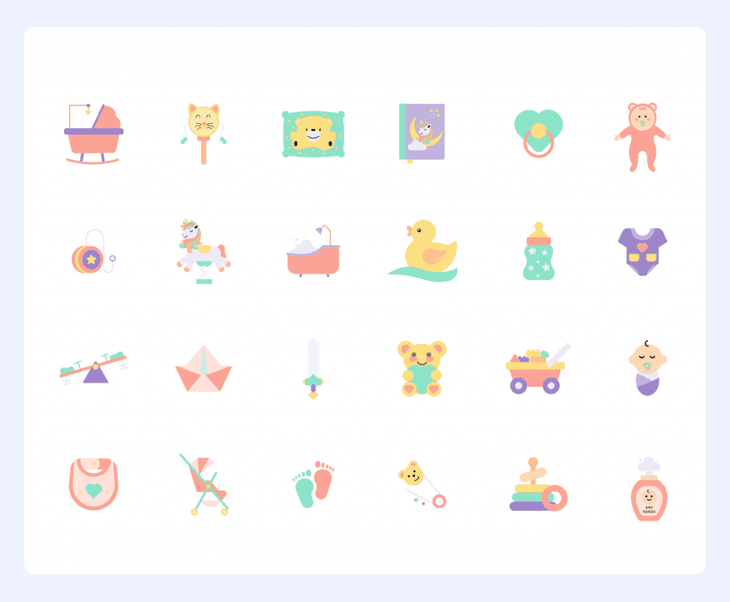 Recently Added Items: Templates and unique icons sets